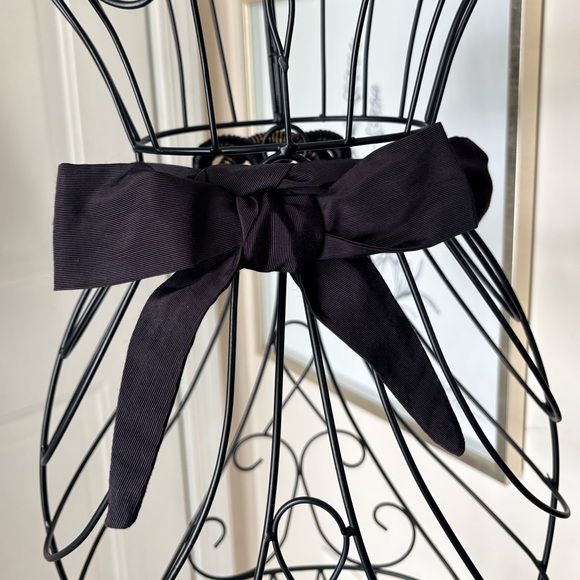 VTG Unique Black Metallic Gold Thread Knot Rope Belt - Picture 4 of 6